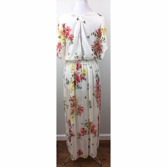 Zara Trafaluc Collection Sz S White floral duster - Picture 6 of 8